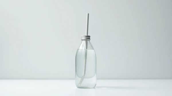 Stay hydrated effortlessly with a portable water bottle with straw